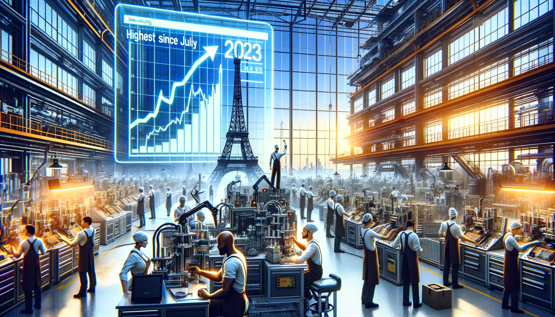 I en positiv vändning för Frankrikes ekonomi noterade landet en uppgång i tillverkningsklimatet i december 2023