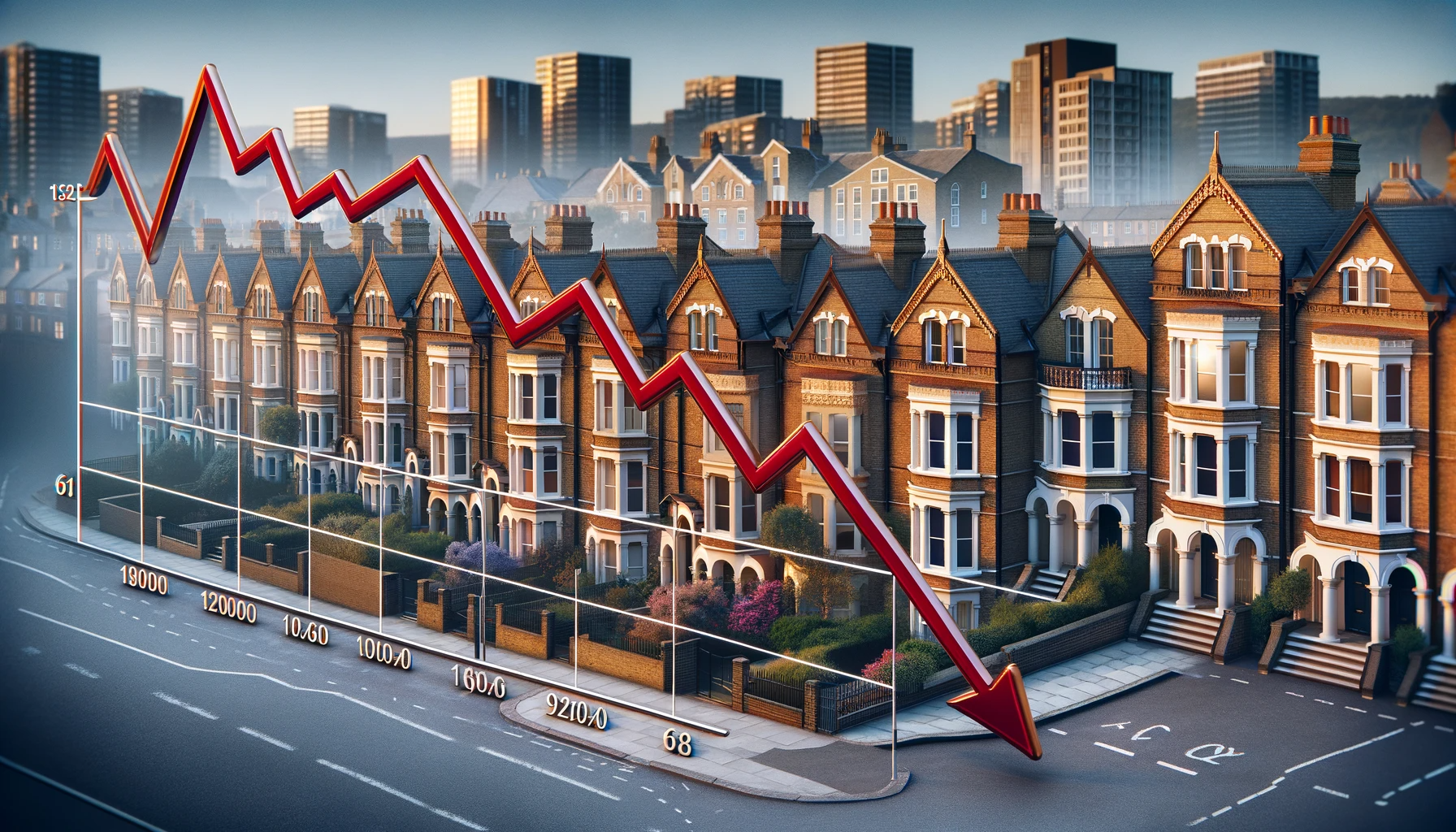 Brittiska bostadspriser fortsätter ner