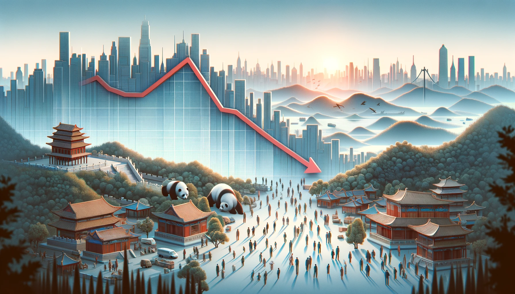 Kinas befolkning minskar återigen